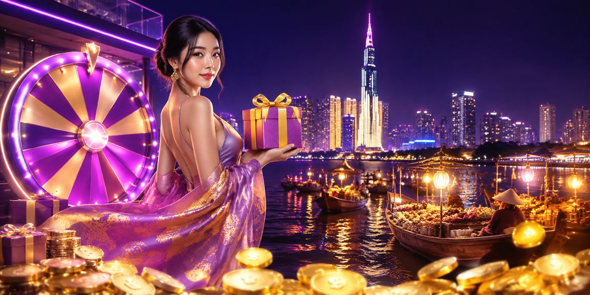 Bàn roulette neon sáng rực trong không gian casino tại Thành phố Hồ Chí Minh